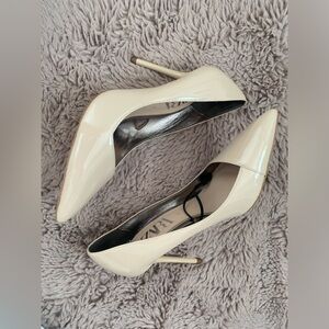 Zara Nude Patent Leather Pumps- NEW